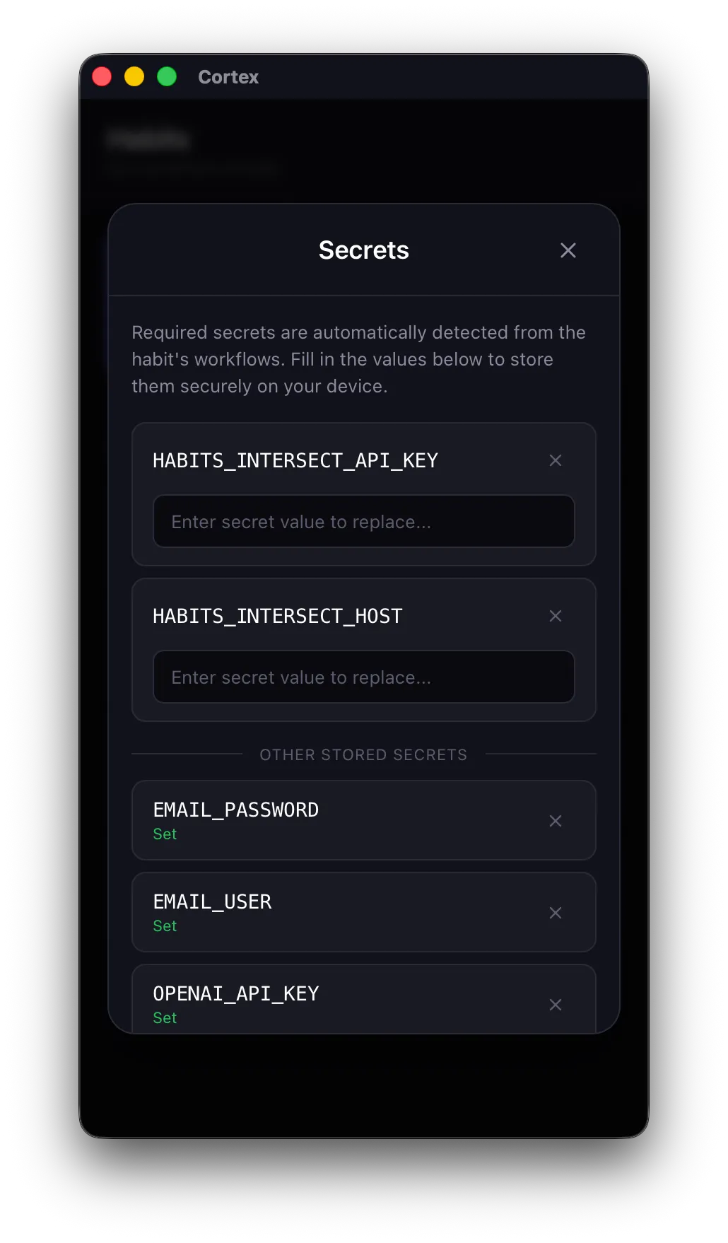Set Secrets (If needed)