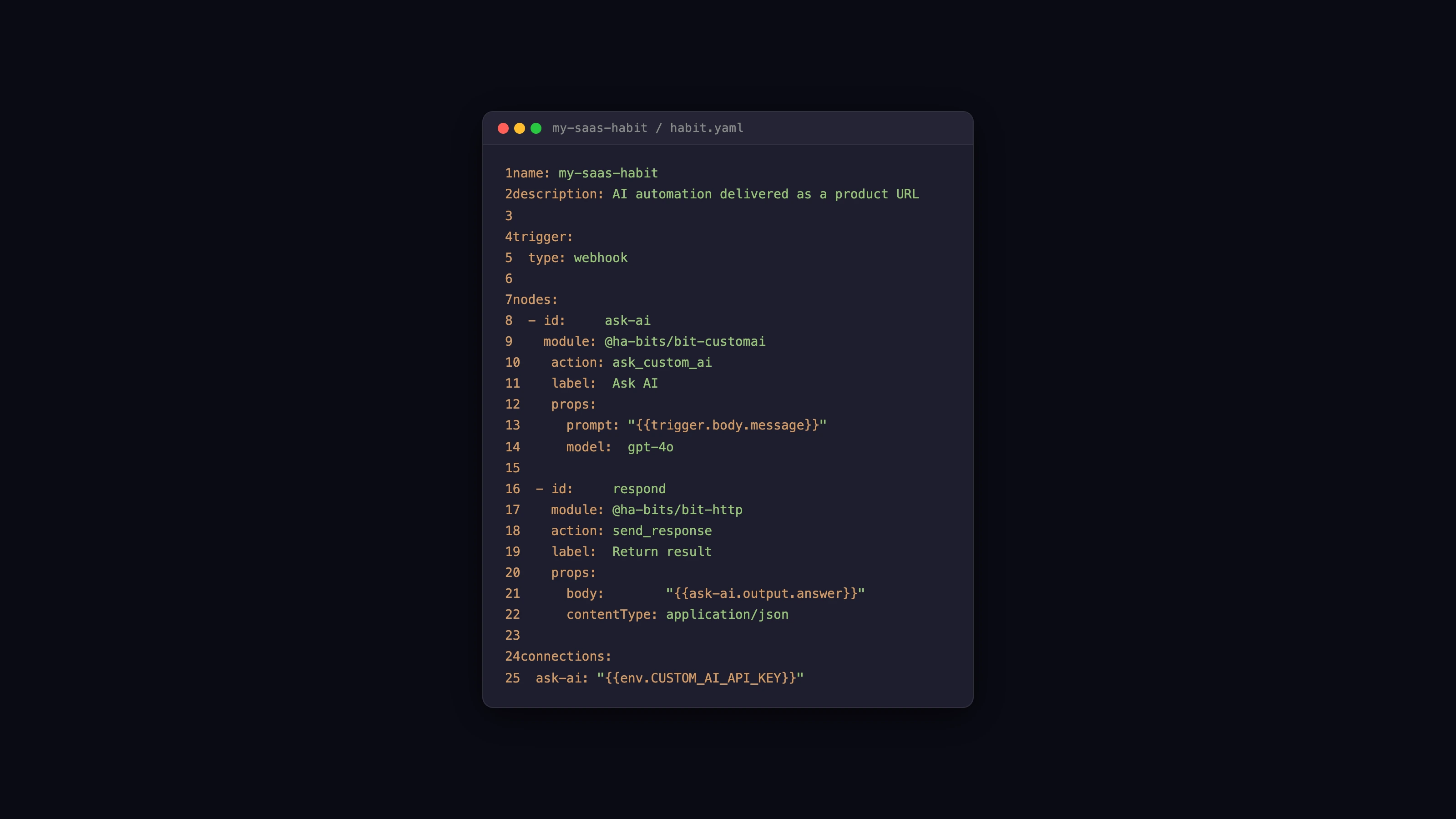 habit.yaml using a custom bit node