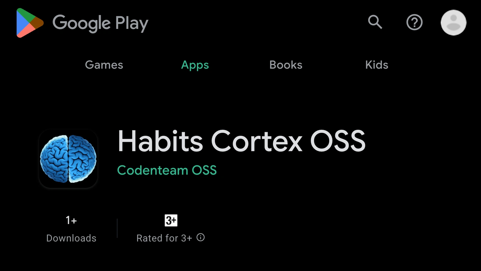 App Store listing for habits mobile app
