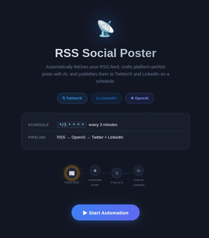 RSS Social Poster