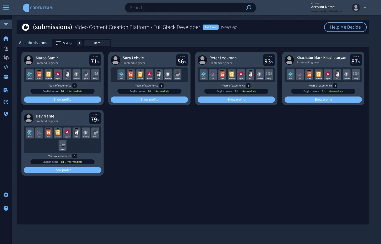 Candidate-Matching-Codenteam-HR-Hiring-Module